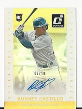 2015 Donruss Rusney Castillo Auto /10 Autograph Gold