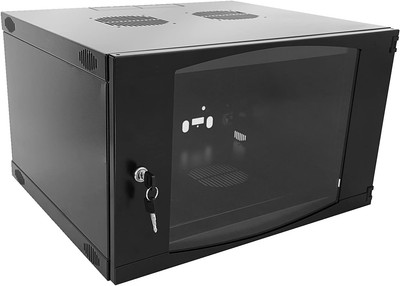 9U Wall Mount Network Server Cabinet Rack Enclosure Plexiglass Door Lock 450Mm D