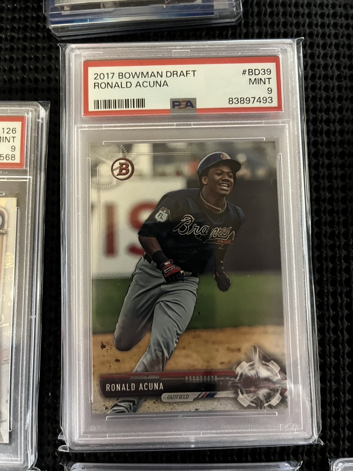 Ronald Acuna Jr 2017 Bowman #BP-127 1st Prospect Rookie RC PSA 9