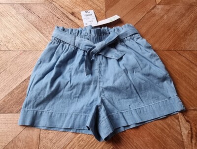 Anko Teen Girls Chambray Paperbag Shorts Size RRP $15