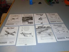 MIXED LOT OF REMOTE CONTROL AIRCRAFT MANUALS