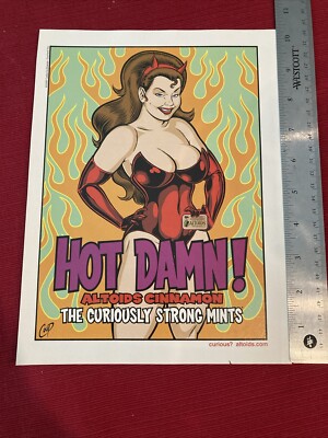 Altoids Cinnamon Mints  Hot Damn!  2003 Print Ad