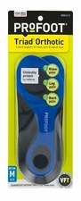 Profoot Triad Orthotic Mens 8-13 Insoles 3-Zone Support with Viva-Foam 1 Pair