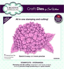CREATIVE EXPRESSIONS - METAL CUTTING DIE - STAMP CUTS - HYDRANGEA