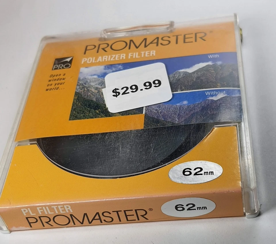 62mm Polarizer PL Glass Lens Filter Japan 62 mm Polarizing Promaster E62 E-62 - Image 4 of 4
