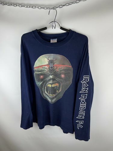 Iron Maiden FL Vintage Gildan Fun Club 17.6.2000 Langarm Band Tee Sweatshirt - Bild 4 von 7