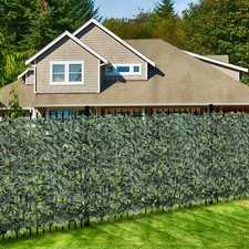 58" Custom Artificial Faux Ivy Leaf Roll Hedge Decor Privacy Fence Wall Leaf