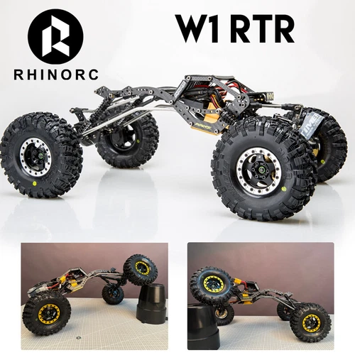 Rhino RC W1 RTR Chassis 317mm 1/10 Shafty Crawler Rig MOZA 1.9 Tires Brass Wheel - Picture 21 of 21