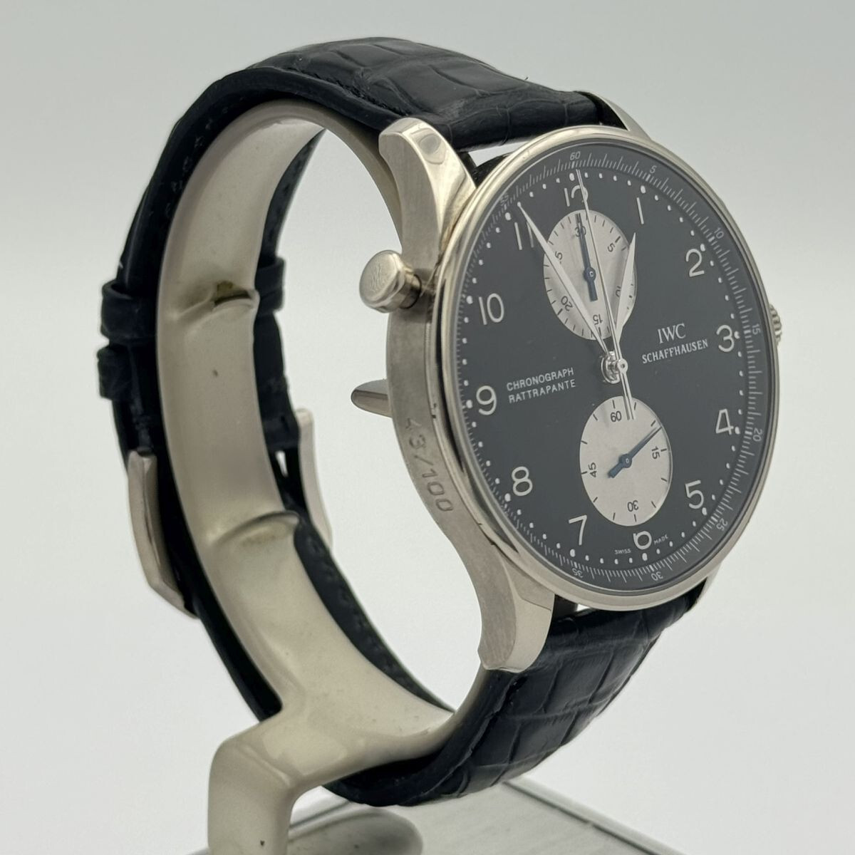 IWC PORTUGIESER CHRONO RATTRAPANTE HERREN UHR 41MM 3712 FULL SET