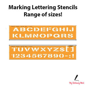 Lettering Stencils Alphabet Number Template Craft Shapes Drawing English Stencil