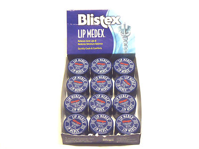 Blistex Lip Medex Lip Moisturizer 12 x 0.25 oz Brand New Pack PERFECT FOR WINTER