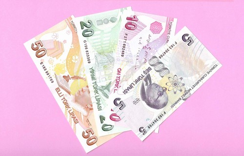TURKEY 5-10-20-50 TL PREFIX-- F-F-E -G- 2009 (2023 ) 4 PCS.SET UNC - Picture 2 of 2