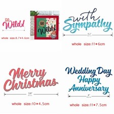 Merry Christmas Metal Cutting Dies Stencil For DIY Scrapbooking Paper Card Craft