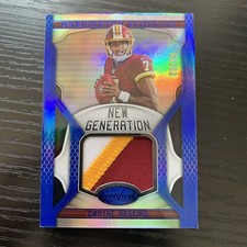 2019 Certified New Generation Jersey Mirror Blue #7 Dwayne Haskins #/99