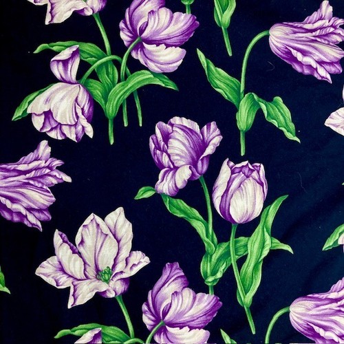 All over medium to large scale tulips JoAnn 100% Cotton fabric 2.25 yds to sew - Picture 8 of 12