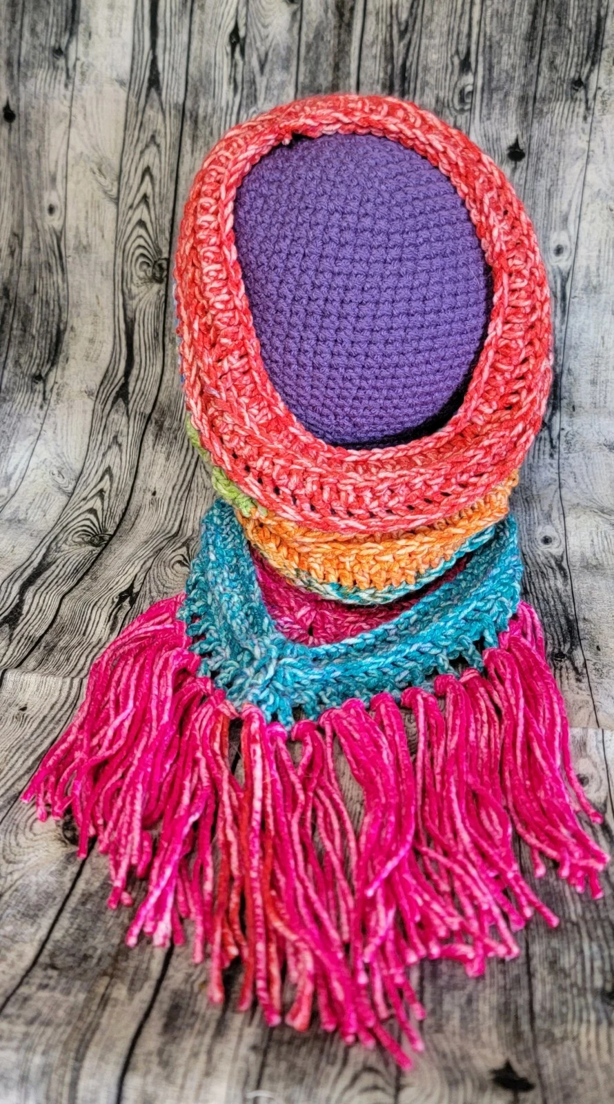 Wild Oleander hooded scarf