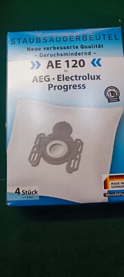 4 Staubsaugerbeutel AE 120 + 1 Filter AEG Privileg Electrolux Progress Volta uvm