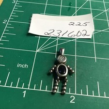 STERLING SILVER .925 BIRTHSTONE Blue Boy CHARM