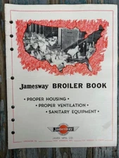 Rare Vintage Original Jamesway Livestock Broiler book Lancaster PA