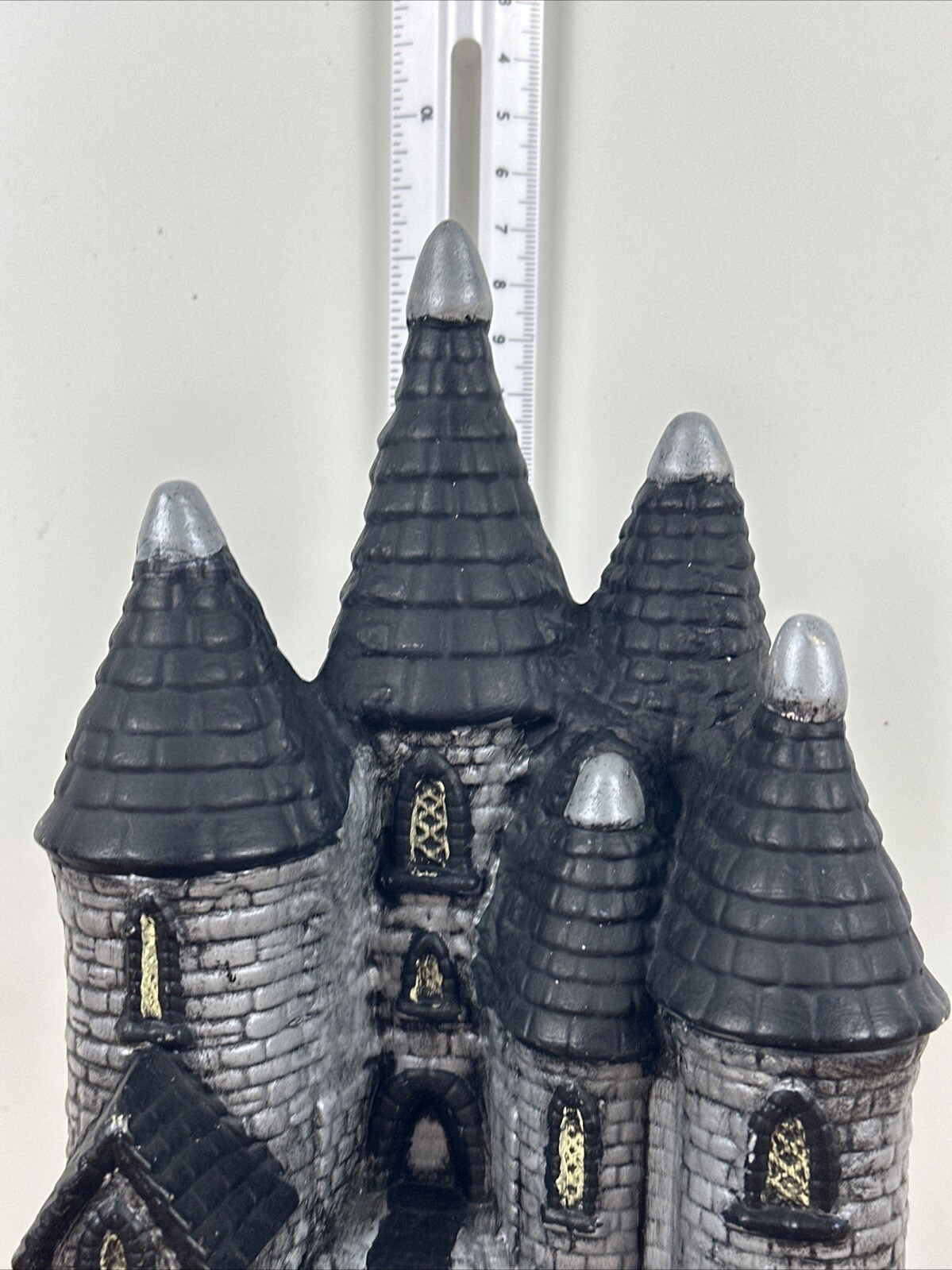 Vintage Byron Molds Victorian Castle - Eerie Halloween Decoration Hand Painted