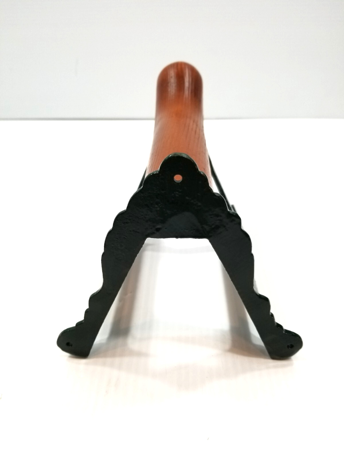 Cast Iron & Wood Aluminum Horse Head Green Tack Rack Holder Hook Barn