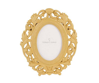 Tono Su Tono Fotohalter Oval 22 X 25 CM Senf