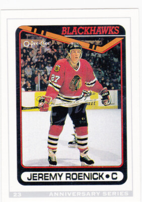 92/93 OPC..JEREMY ROENICK..ANNIVERSARY REPRINTS.# 23.BLACKHAWK.COMBINED ...