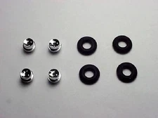 T-JET 4 HOT ROD , INDY RACER & DUNE BUGGY CHROME HUBS & TIRES. NEW