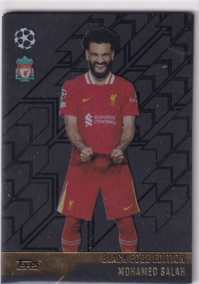 Topps Match Attax CL 24/25 No. BE 9 Mohamed Salah Black Edge
