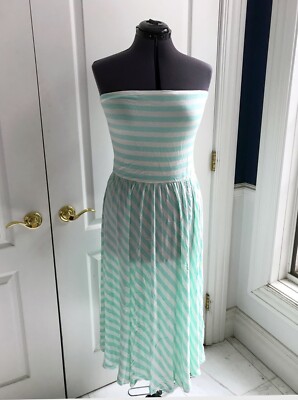 ATTENTION Mint Green Stripe Strapless Sundress kmart Thin Fabric Size XL, NWT | eBay ATTENTION Mint Green Stripe Strapless Sundress kmart Thin Fabric Size XL, NWT | eBay