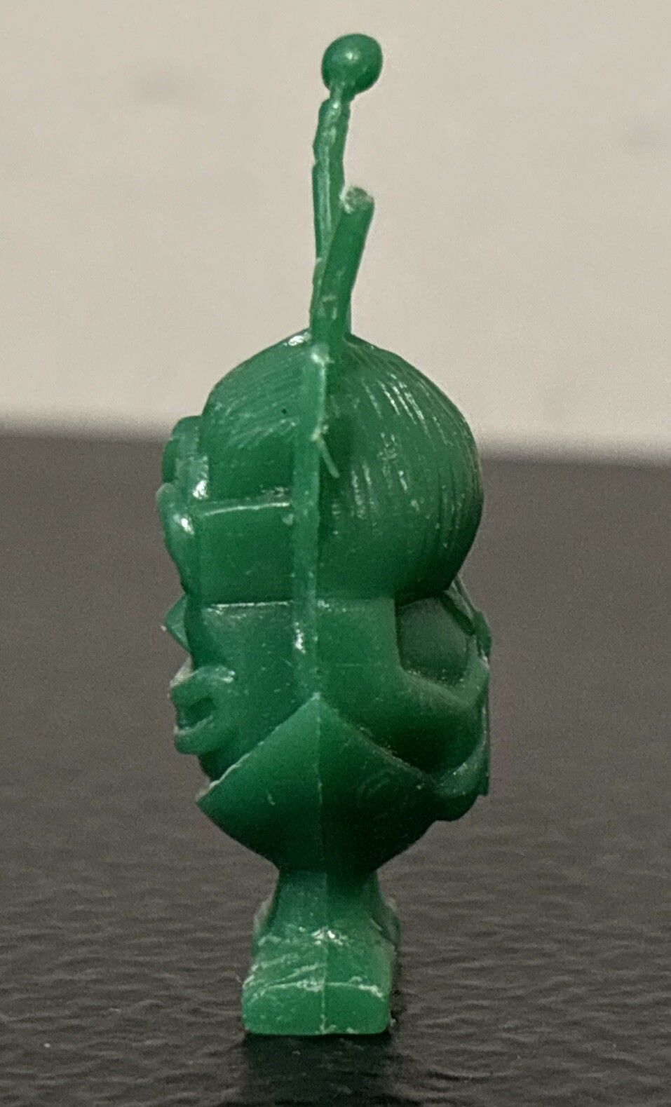 Vintage Ed Roth Green Martian Rat Fink Toy Plastic Ring Charm (1965) *NO Ring!