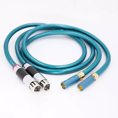Pair HiFi OCC Pure Copper Cord XLR to RCA Male Audio Signal Interconnect Cable