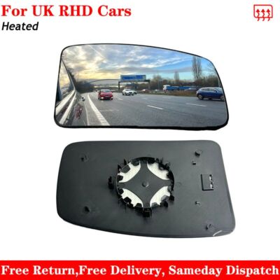 For Vauxhall Movano 2004-2019 Heated Wing Mirror Glass Left Passenger Side