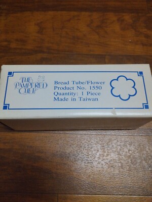 Vintage Pampered Chef Valtrompia Bread Tube Scalloped  #1550 Bread Tube NIB