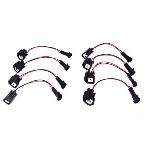 New 8Pcs Injector Adapters LQ4 / LQ9 4.8 5.3 6.0 Wire Harness to LS2