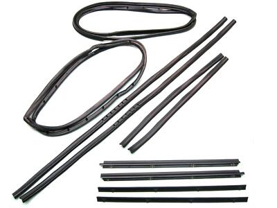FITS JEEP DOOR WEATHER STRIP SEALS 10 PC BOTH DOORS 1987-95 YJ,MOVING VENT STYLE