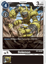 BT4-066 Golemon C Black 2020 TCG Great Legend Booster