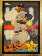 2020 TOPPS 85AS-20 LUIS SEVERINO 35TH ANNIVERSARY 1985 RETRO BLACK PARALLEL /299