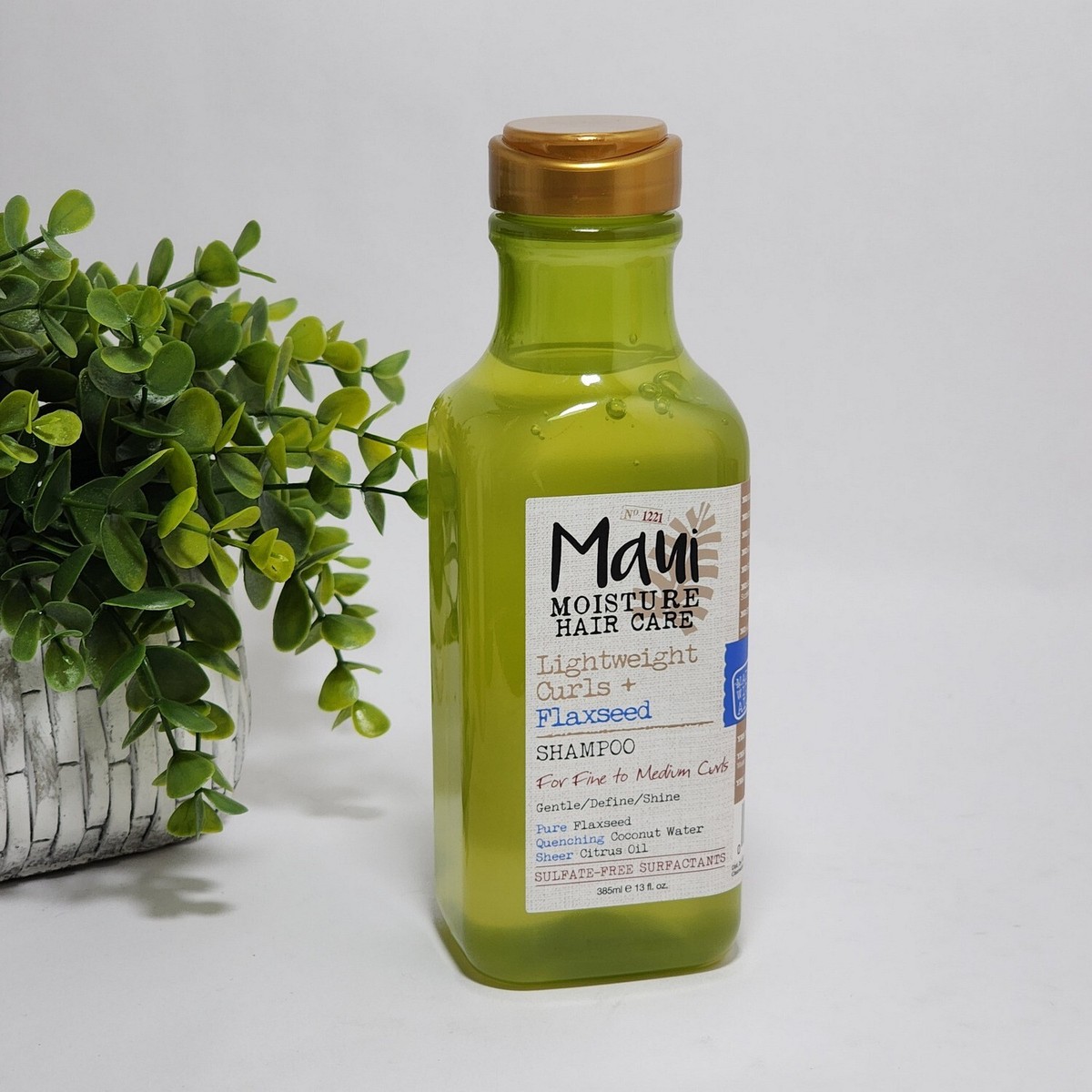 Maui Moisture Hair Care Lightweight Curls + Flaxseed Shampoo 13 fl