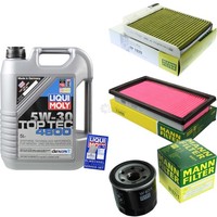 Inspektionskit Filter Liqui Moly ÖL 5L 5W-30 FüR Nissan Note E11 NE11 1.6