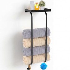 31" Towel Racks for Bathroom, Heavy-Duty Stainless Steel Holds 6 Large Rolled...