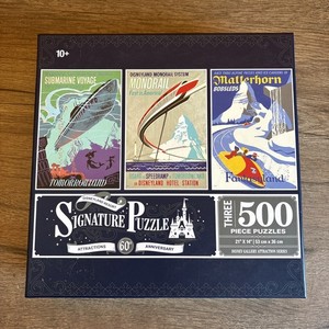 Disneyland Resort Attraction 60th Anniversary Signature Puzzle 3-500PC Puzzles