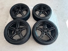 2026 Corvette C8 Stingray Oem All Season Tires Oem Gloss Black Forged Wheels