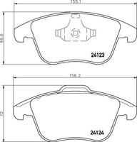 Hella Pagid Bremsbelagsatz Scheibenbremse 8DB 355 012-891 FüR Ford Volvo Mondeo