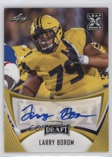 2021 Leaf Draft Auto Gold Larry Borom #BA-LB1 Auto 0rd2
