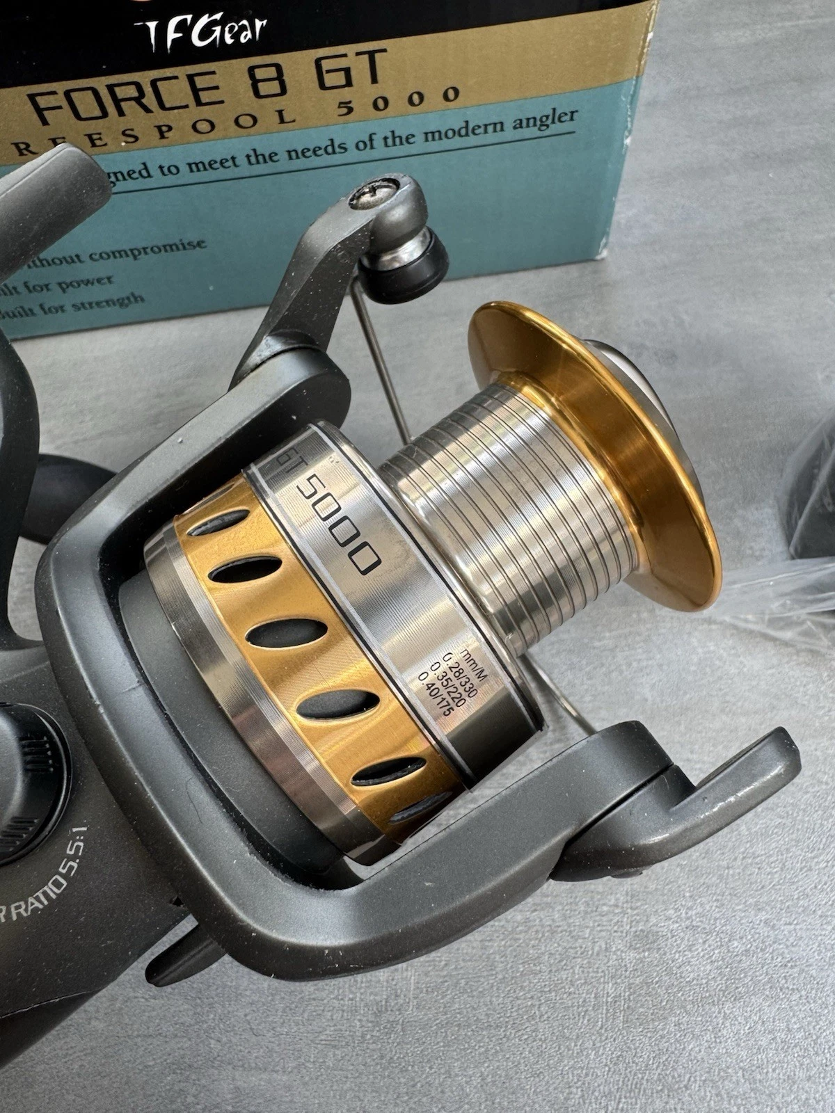 TFGear Force 8 GT 5000 Freespool Fishing Reel Brand New In Box 8