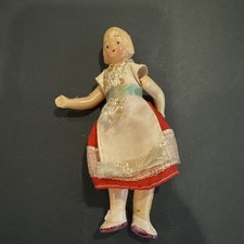Ussr Russian Or German Celluloid 1950s Mini Doll Jointed