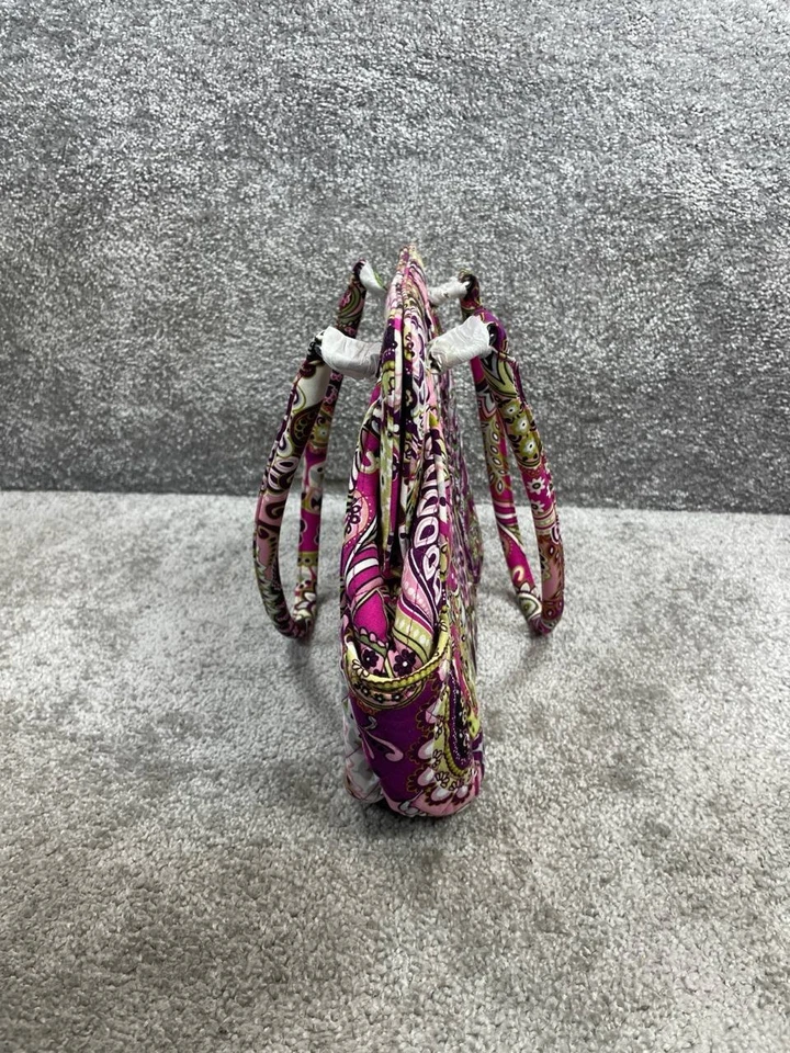 Vera Bradley Bags Womens Very Berry Paisley Zip Double Handle Strap Shoulder - Image 4 of 4