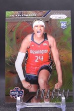 Aaliyah Edwards #3 2024 Panini Prizm WNBA Fractal Washington MysticsRC Rookie