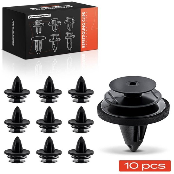 Frankberg 10X NYLON-CLIP Schwarz TÜRverkleidung Passend FüR Nissan Navara Qashqa-image